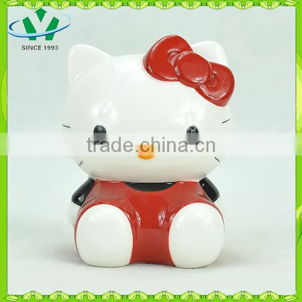 Ceramic piggy bank for collect Cute Hello Kitty