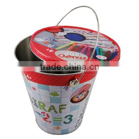 round tin pail