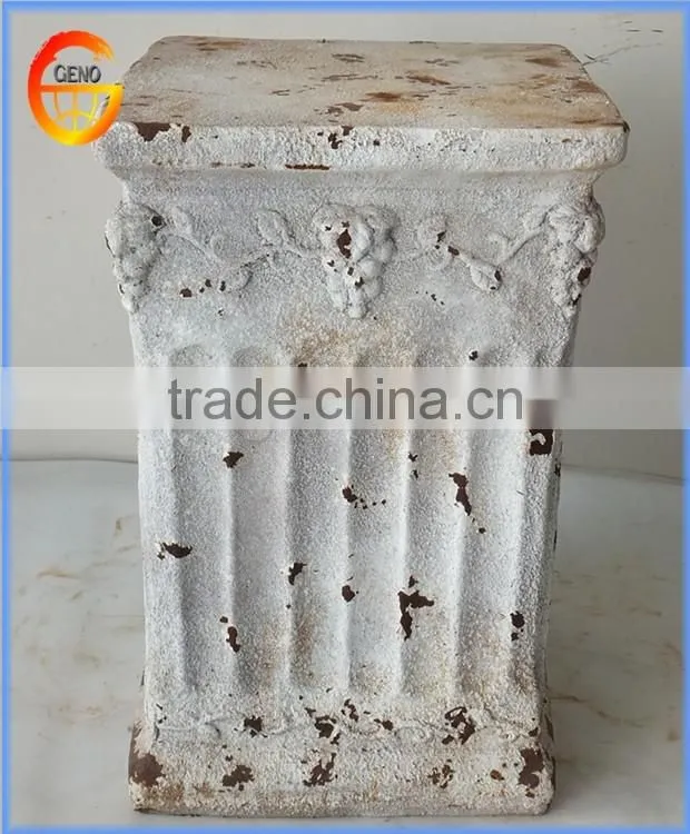 fiber stone garden planter Imitation metal iron flower pots