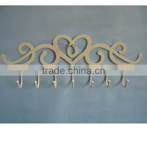 Newest wrought iron decorative hanging hook