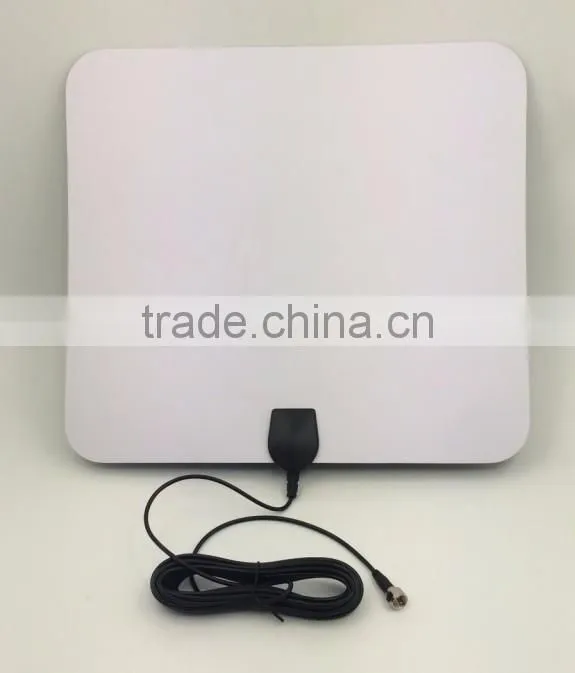 Factory HD Clear Digital Indoor TV Antenna, Free To Air Flat Amplified TV Antenna 50miles Range Strong Signal America TV Antenna