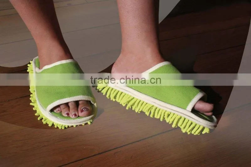 Slipper Genie Microfiber Cleaning Slippers/Cleaning Slippers