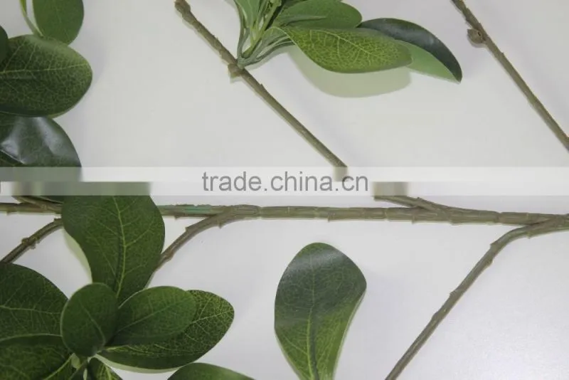 China indoor/outdoor fake leaf branch NEW design artificial mistletoe leaf brach