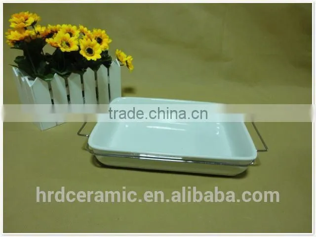 Made in china OEM cheap 2015 ceramic plate with handle