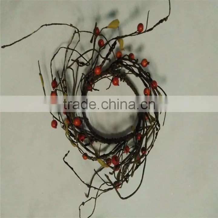 Factory direct sales wicker wreath candle holder decorative wreath