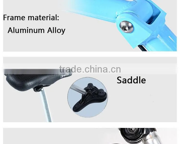 electric folding bicycle with brushless hub motor
