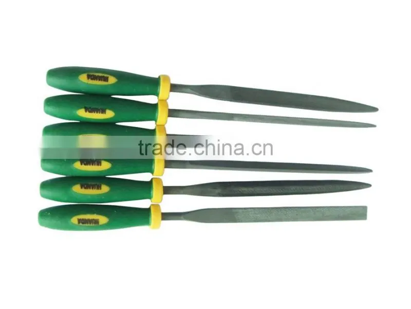 Quality handle hand tool files semicircle file with two color handle
