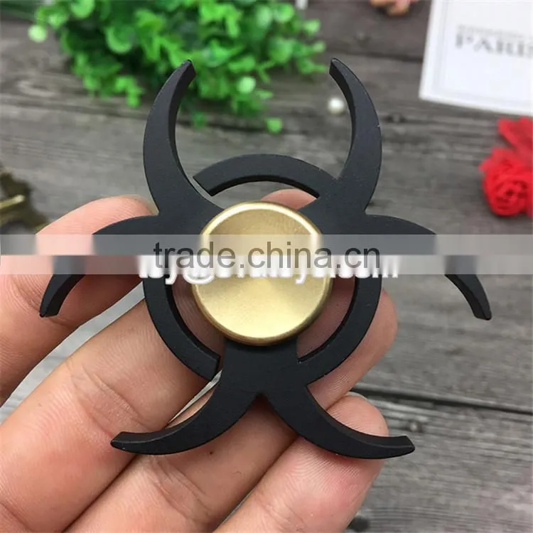Customized metal hand crazy spinner toy copper brass fidget spinner bearing W01A243