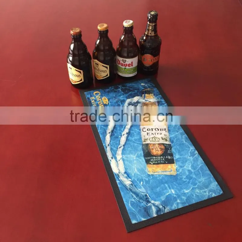 non woven fabric rubber bar mat beer bar runner