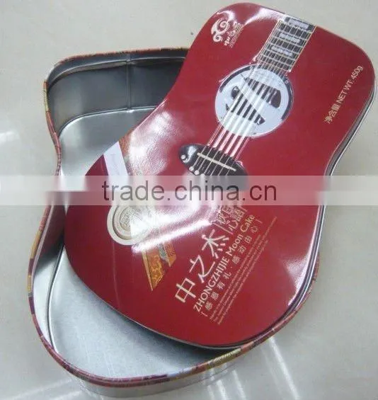 Guitar Tin Can, Guitar Shaped Biscuit Tin Can, Guitar Shaped Tin Can