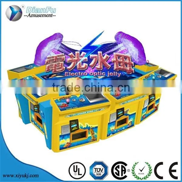 arcade coin operated jellyfish fish hunter fishing ocean monster fishing hunter tickets printer fishing game machine for sale