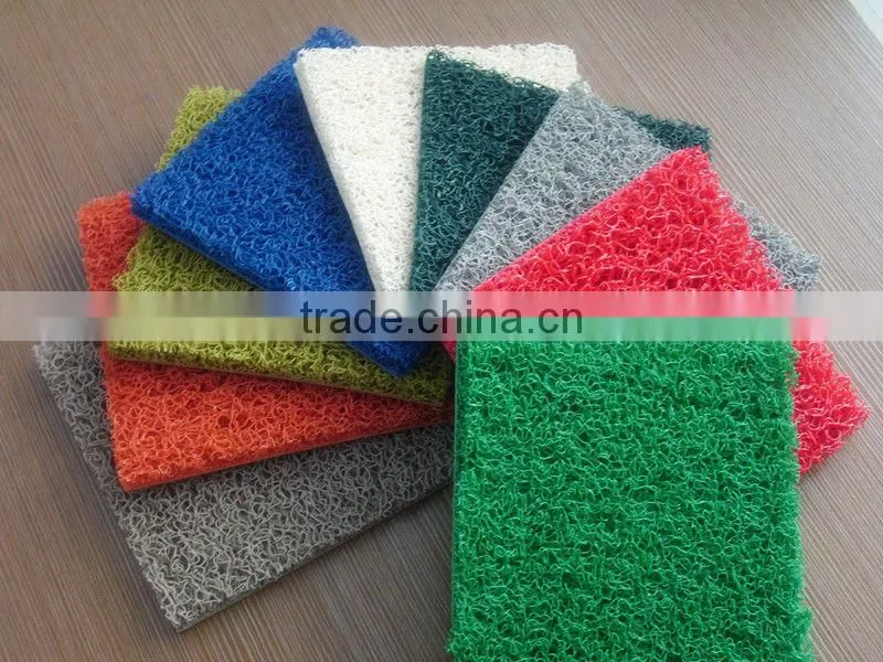 high quality customized pvc coil mat/comfortable pvc coil mat