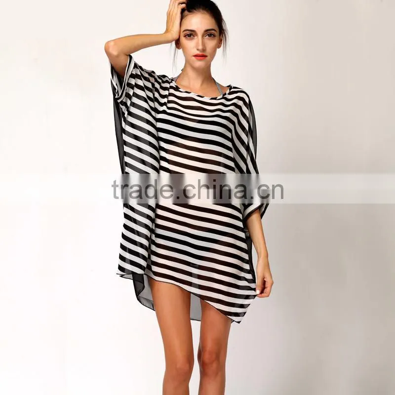 Fashion Women's Bikini Swimsuit Cover Up Sexy Chiffon Pareo Beach Sarong Swimwear Cover Up Women Wholesale OEM