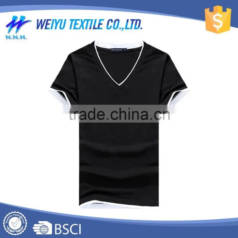 Wholesale Fashion Solid Color Cheap Custom T Shirt