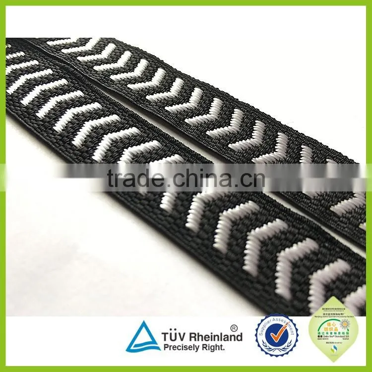 Custom fabric polyester woven ribbon jacquard webbing