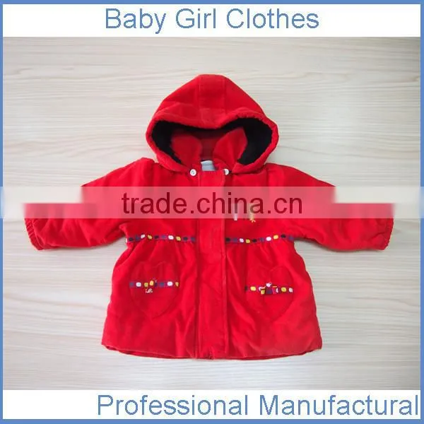 hot sales 100% cotton baby winter clothing jacket