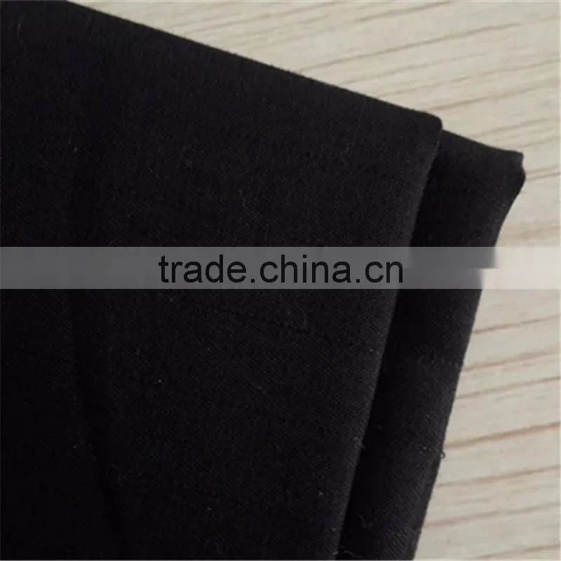 Factory Price Cotton Fabric Black Color Dyeing Fabric