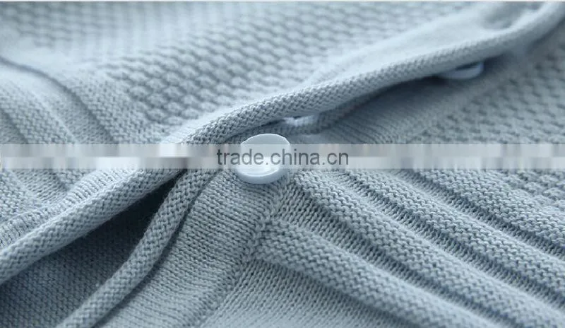 latest branded plain woolen hand knitted kids cardigan sweater