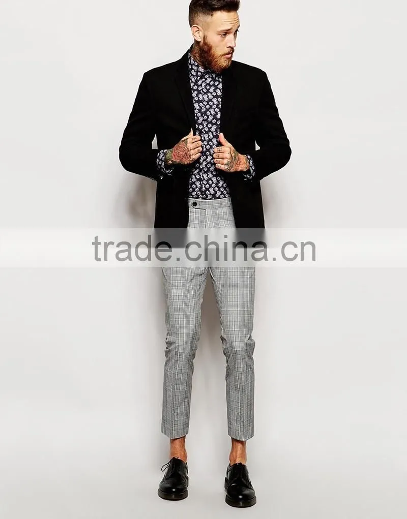 Shirt with Roses Print in Skinny Fit