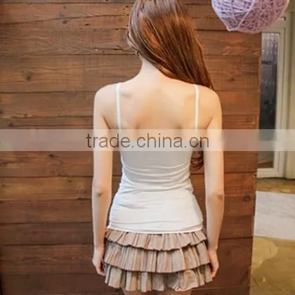 trade assurance promotional 100% cotton custom women blank tank top