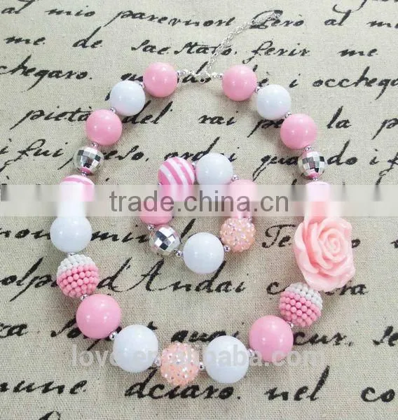 Boutique Ivory Pearl Bead CHUNKY NECKLACE and BRACELET SET Wholesale