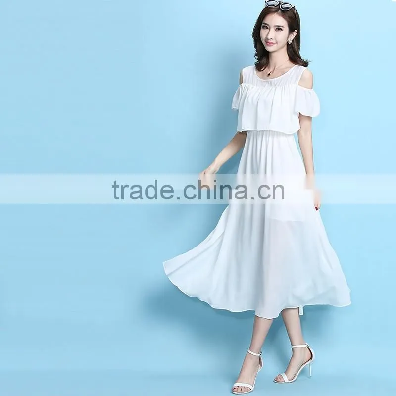 More Colors To Choice Off The Shoulder Woman One-Piece Dress