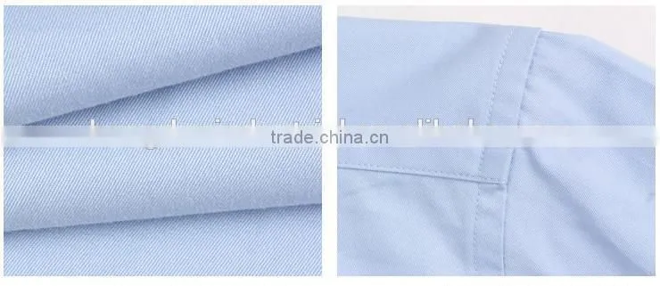 non iron men's shirt blue color shirt dress shirt