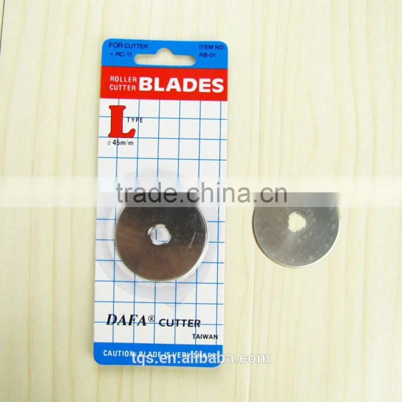 Hot selling 2015 roller blade/rotary cutter blade 45mm