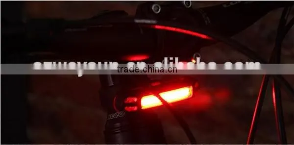 Waterproof Comet USB Rechargeable Bicycle Head Light High Brightness Red LED 100 lumen Front / Rear Bike Safety Light Pack