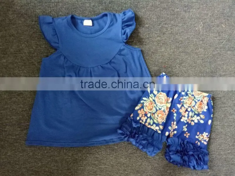 Wholesale Christmas Baby Clothes Girls Fall Boutique Children's Gift Style Outfits Ruffle Pants Clothing Set