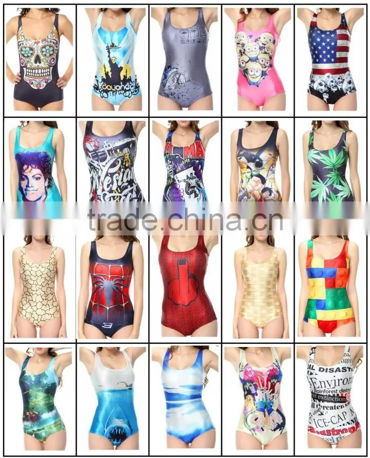 2017 Blue Celebrity One Piece Swimwear