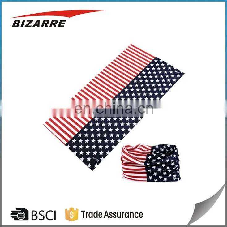 Cheap custom made printed flag bandanas for sale