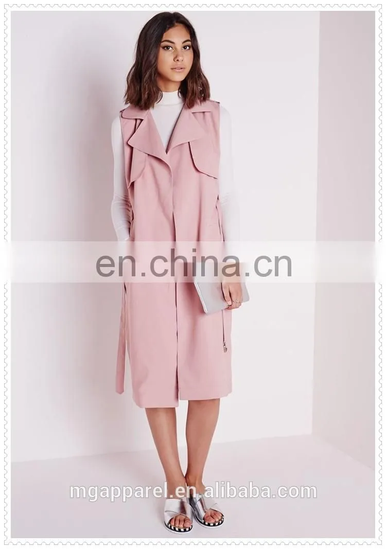 korea fashion female hot pink winter coat custom low price