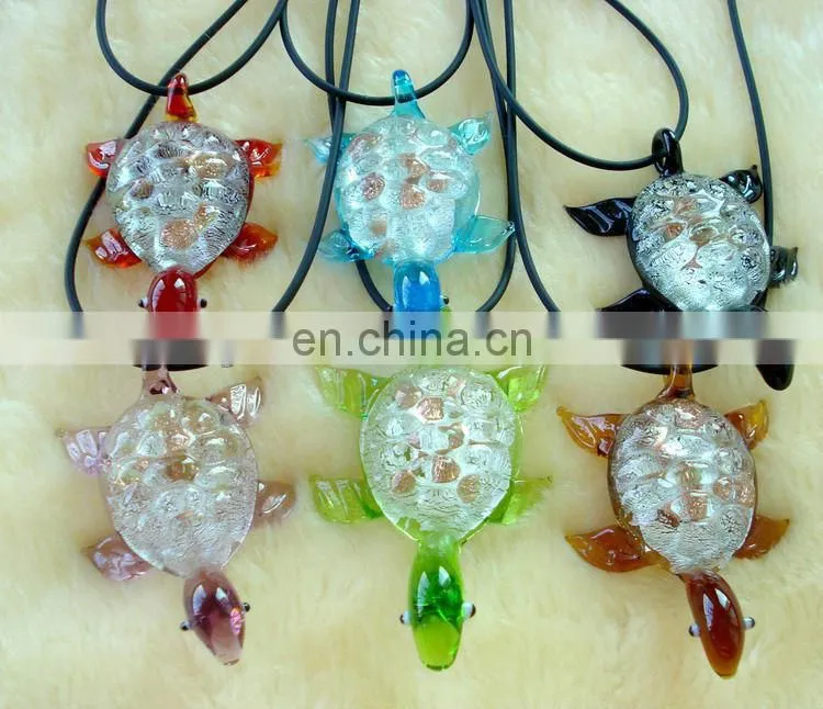 lampwork Glass seahorse Pendant Necklace CTN1108-11