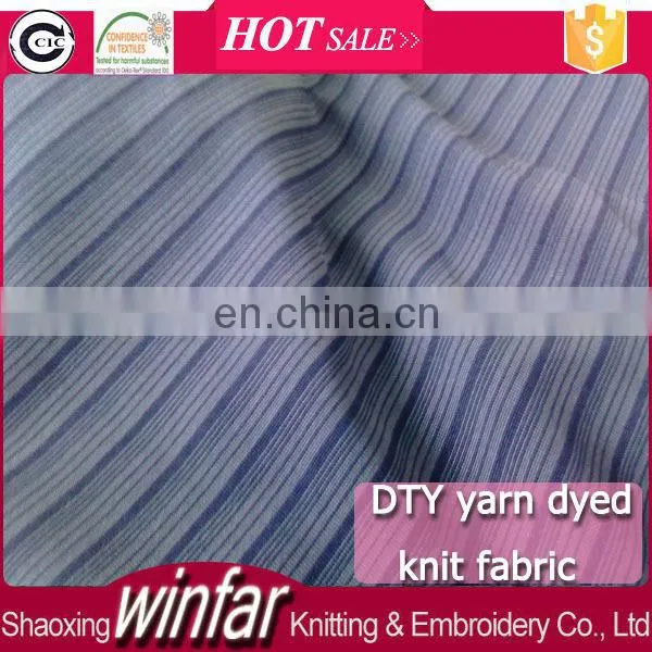 Winfar Textile yarn dye DTY spandex polyester lycra fabric for briefs underpants