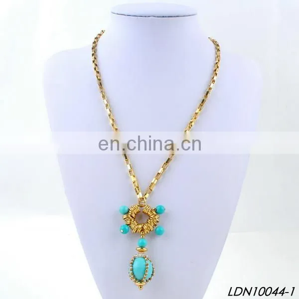 New Long Layered Gold Shark Tooth Pendant Necklace Bijuterias Atacado Colar
