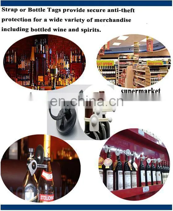 High Sensitive eas Wine Bottle Tag, new abs anti theft bottle tag