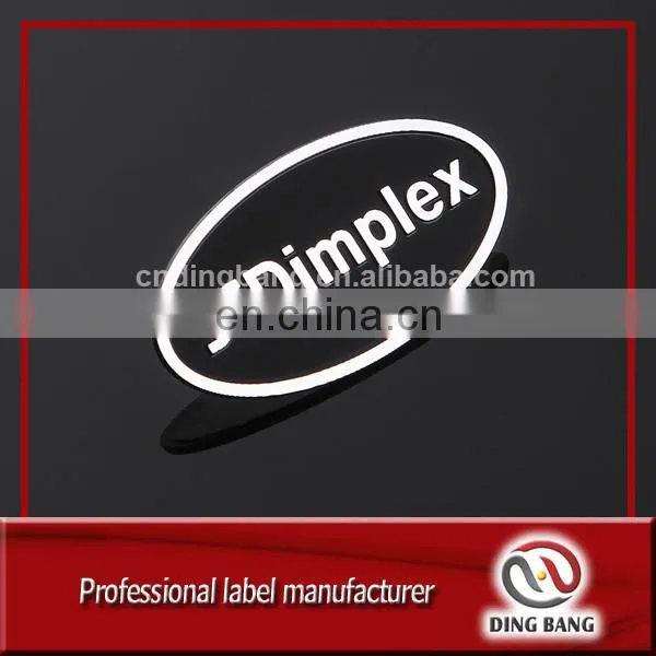 Wholesale High Quality Packaging & Printing Type Strong Adhesive Use Custom Text Printed Metal Nameplate