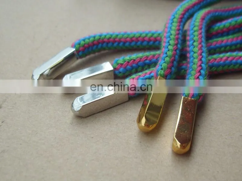 Hot selling reflective tape braided 3m shoelace with silver aglet