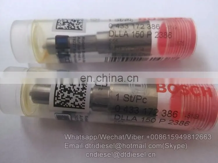 Bosch original nozzle DLLA150P2386,fuel injection nozzle 0433172386