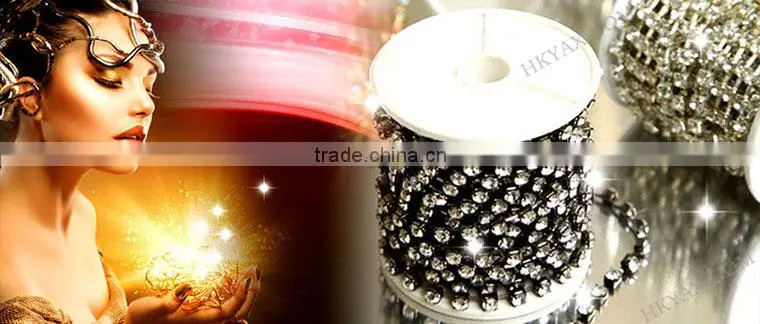 High Quality accessories dress Rhinestone trimming, cup chain rhinestone;rhinestone cup chain