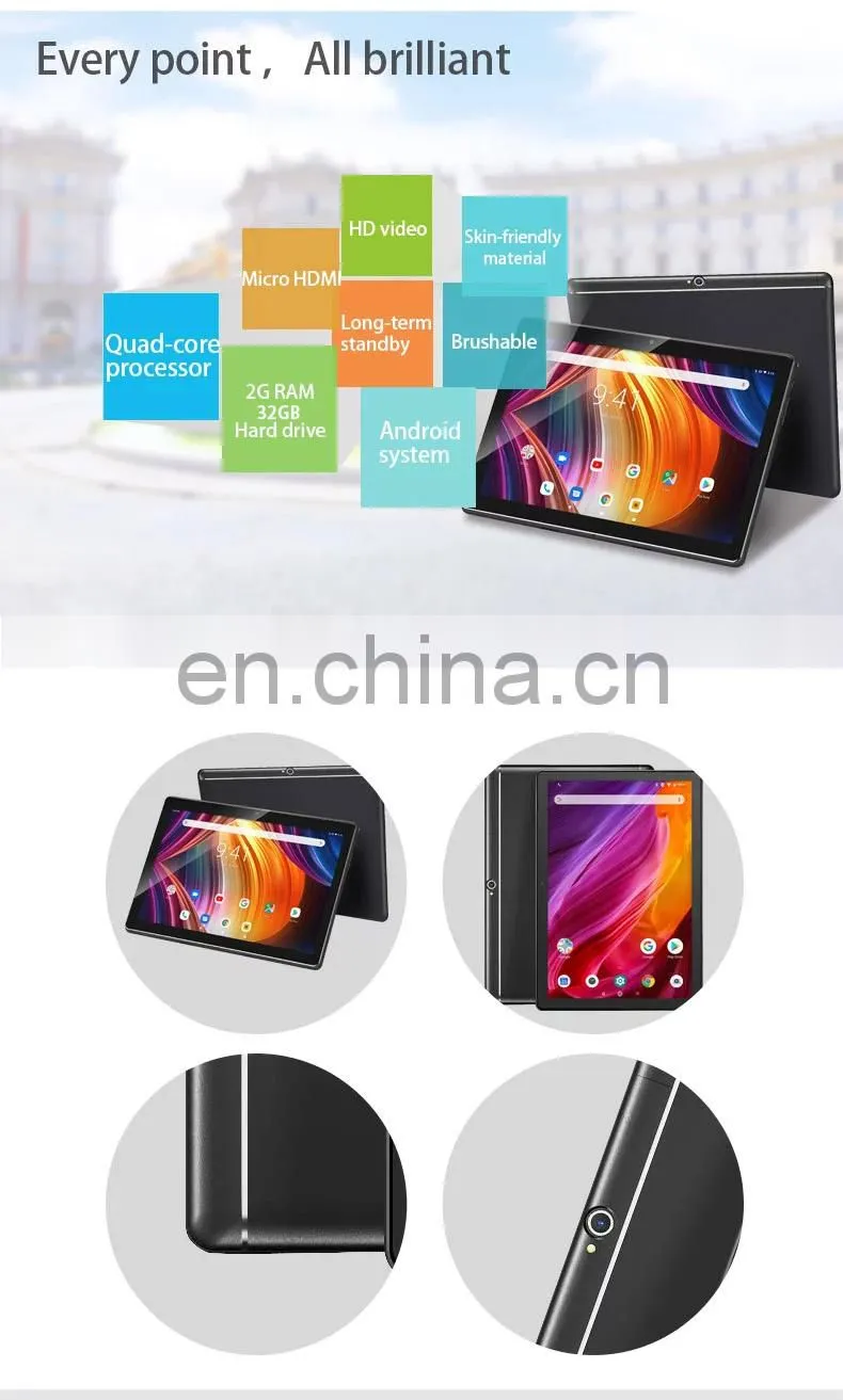 Kids Tablet Pc Oem/Odm Waterproof Restaurant Second Webcam 10 Inch Wholesale Front Camera Tablet Android 8.0 or better
