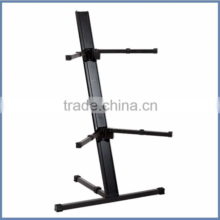 Automatically lock double x keyboard stand