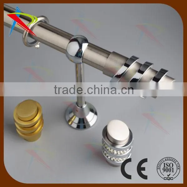 High quality fancy shiny diamond decro curtain rod from factory