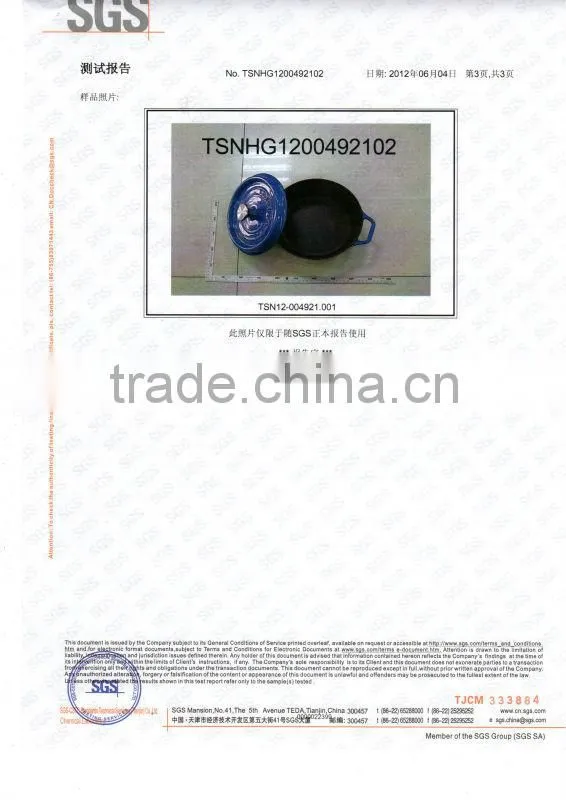 Color enamel coating cast iron pot