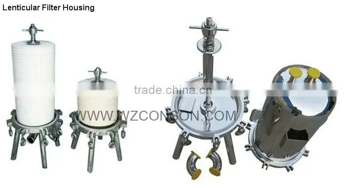stainless steel cartridge filter vessel