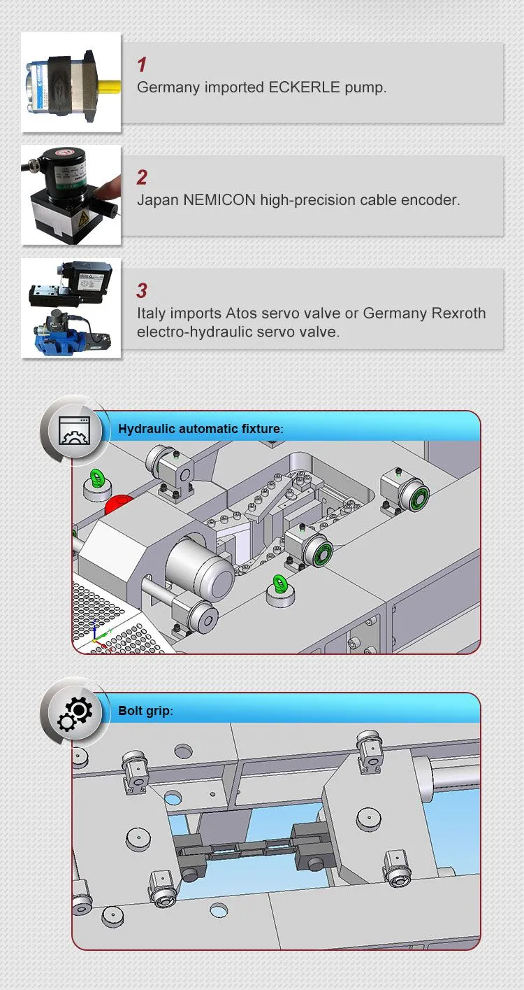 Find Similar Icon HST Brand WAL-1000 Model Universal Horizontal Tensile Testing Machine CE Certified 1% Accuracy for Wire Rope