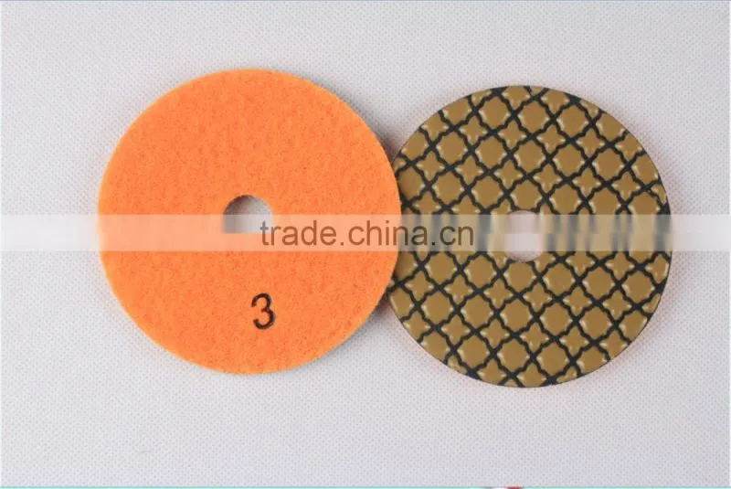 5 step Granite dry polishing pad