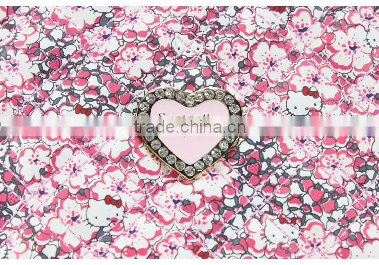 2015 floral pink cartoon laptop and tablet bag