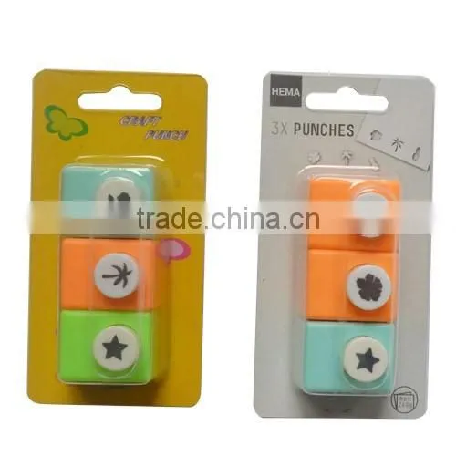 Craft paper punch set, novelty different pattern plastic craft punch set